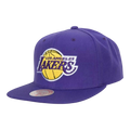 Mitchell & Ness NBA Los Angeles Lakers Team Ground 2.0 Snapback Hat Purple