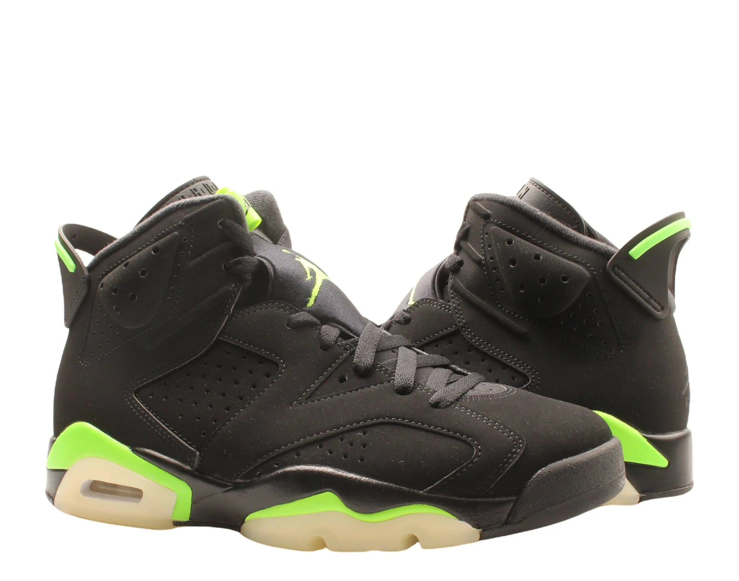 Jordan Air Jordan 6 Retro Men Basketball Sneakers Black/Electric Green