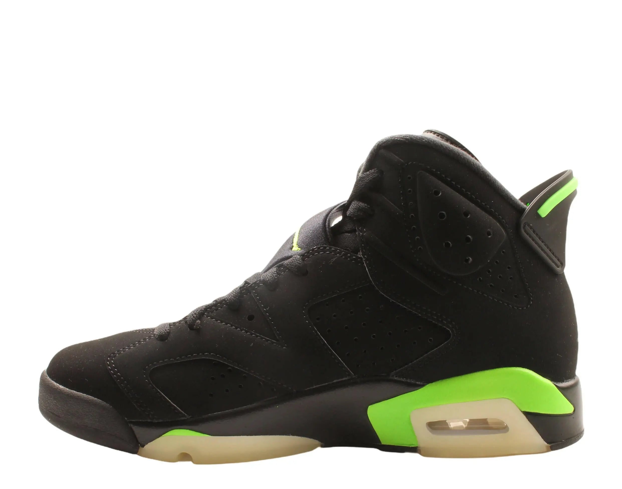 Jordan Air Jordan 6 Retro Men Basketball Sneakers Black/Electric Green