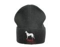 Polo Ralph Lauren Dalmatian Dog Knit Cuffed Beanie Hat Black