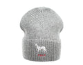 Polo Ralph Lauren Dalmatian Dog Knit Cuffed Beanie Hat Charcoal