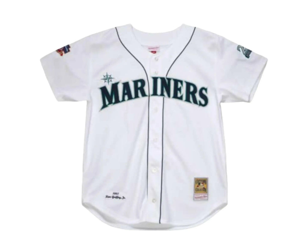 Mitchell & Ness Seattle Mariners Ken Griffey Jr. Authentic Jersey Men Jersey White/Black