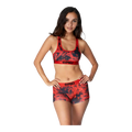 PSD Lava Dye Women Sports Bra Red